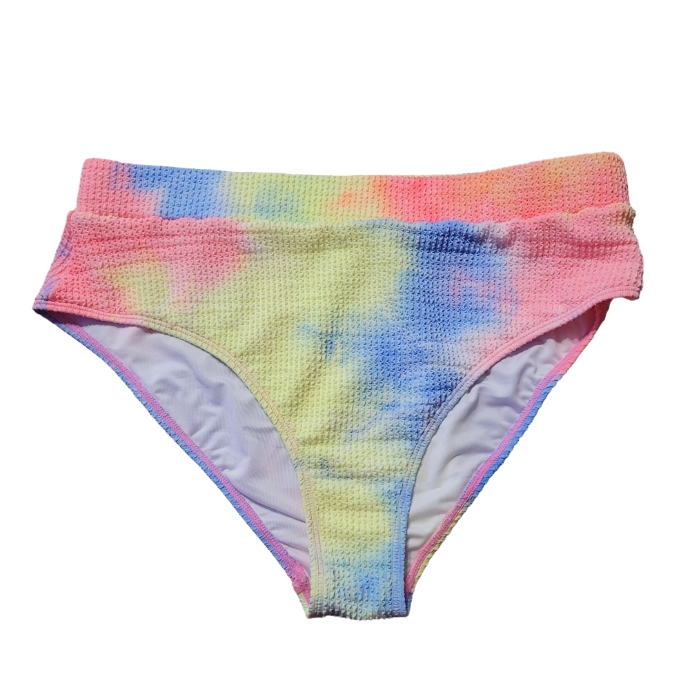 Cupshe Colorful Tie-Dye High-waisted Bikini Set - New With Tags - XL - Picture 8 of 16